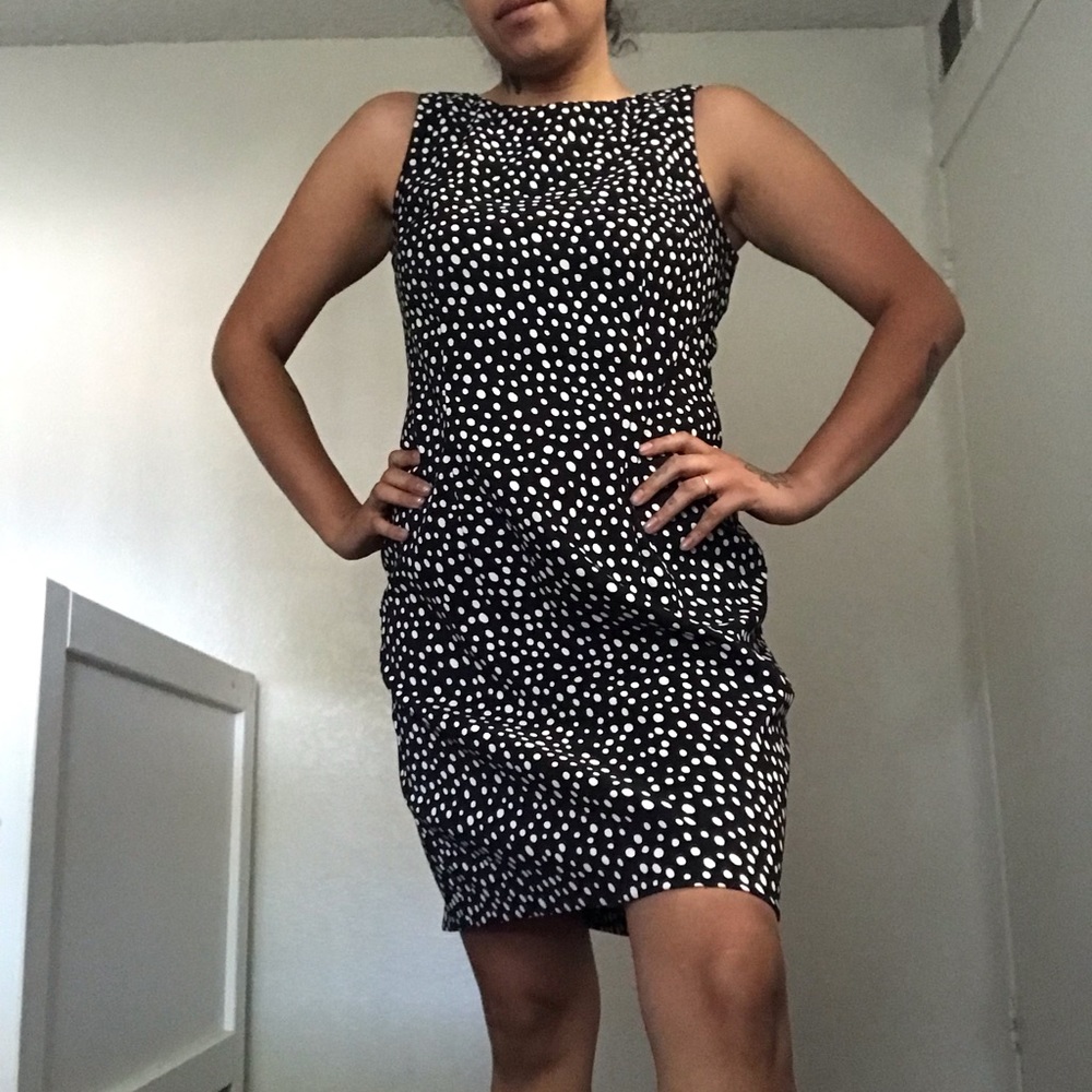 Black Polkadot Dress